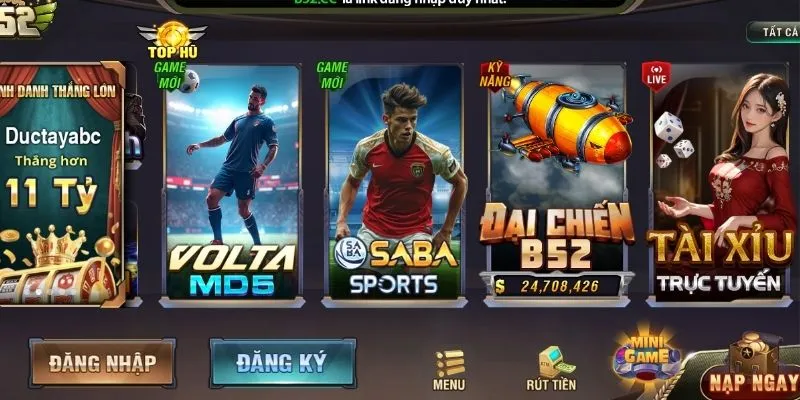 kham pha cac san pham game dinh cao lam mua lam gio tai b52club